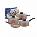 Batería de cocina Tramontina Linz Rosa 4 piezas