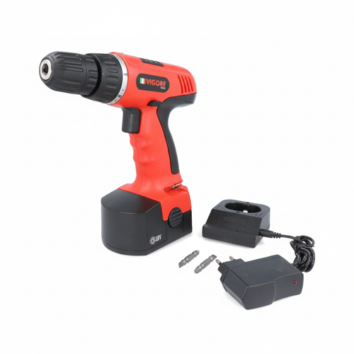 Atornillador Vigore 18V con batería, cargador y puntas