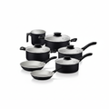 Batería de cocina Tramontina Linz Negro 7 piezas