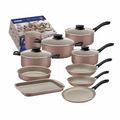Batería de cocina Tramontina Linz Rosa 10 piezas