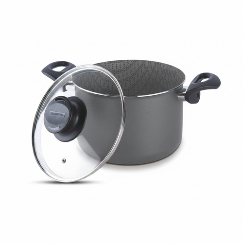 Olla alta Tramontina 12.2L con tapa de vidrio